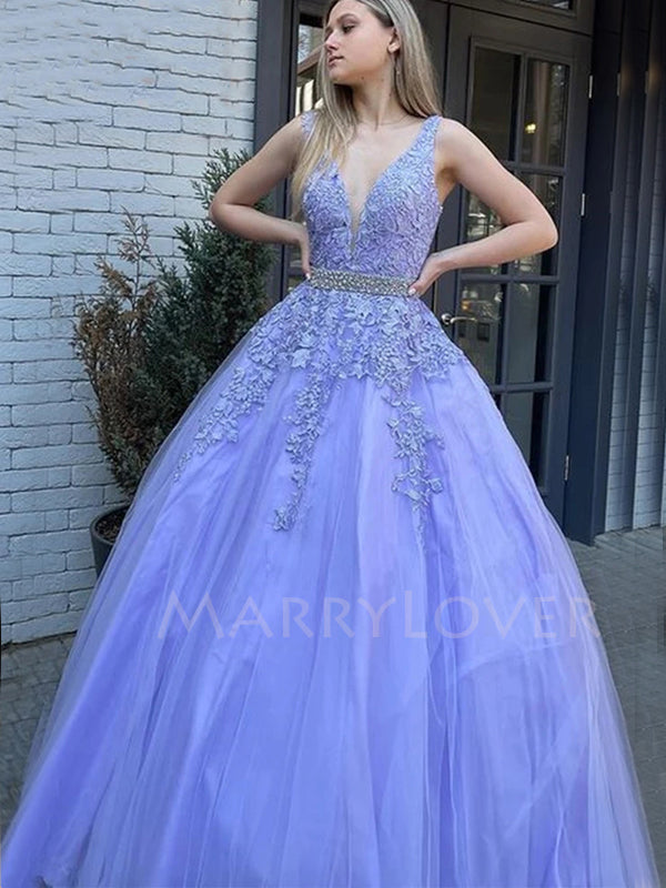 Sex Deep V Neck Backless Lace Tulle Long Evening Prom Dresses, Cheap Sweet Prom Dresses, MR7113 Sex Deep V Neck Backless Lace Tulle Long Evening Prom Dresses, Cheap Sweet Prom Dresses, MR7113