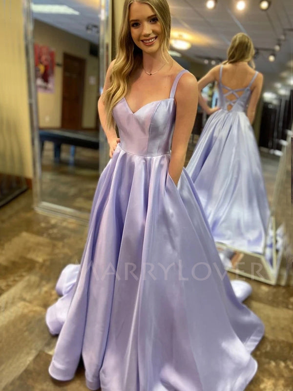 Sex A-Line Satin Purple Long Evening Prom Dresses, Long Custom Party prom dresses, MR7147 Sex A-Line Satin Purple Long Evening Prom Dresses, Long Custom Party prom dresses, MR7147