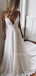 Sexy Deep V Neck White Chiffon Cheap Long Evening Prom Dresses, Beach Wedding dresses, MR7148