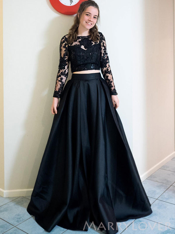 black satin two piece dress High Society Satin Two Piece Midi Dress S / Black