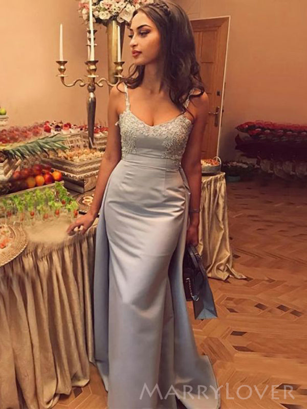 mermaid prom dress grey Silver Gray V Neck Mermaid Lace Prom Dresses, Gray Mermaid Lace Formal jbydress