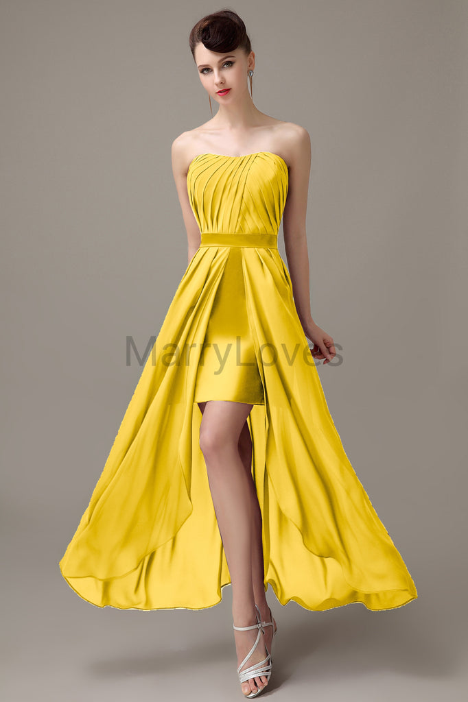 Sweetheart Chiffon Floor Length Bridesmaid Dresses