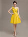 One Shoulder Pleats Bridesmaid Dresses