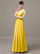 Square Chiffon Floor-Length Bridesmaid Dresses
