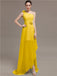 One Shoulder Flowers Bridesmaid Dresses
