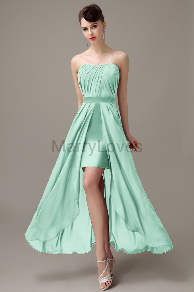 Sweetheart Chiffon Floor Length Bridesmaid Dresses