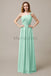 A-line One Shoulder Pleats Bridesmaid Dresses