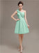 One Shoulder Pleats Bridesmaid Dresses