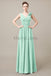 V-Neck Long Chiffon Bridesmaid Dresses
