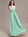 A-line One-shoulder Long Chiffon Bridesmaid Dresses