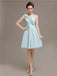One Shoulder Pleats Bridesmaid Dresses