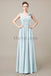 V-Neck Long Chiffon Bridesmaid Dresses