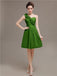 One Shoulder Pleats Bridesmaid Dresses
