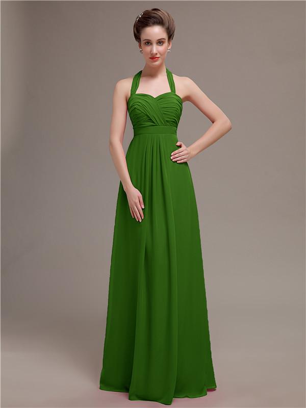 Halter Long Bridesmaid Dresses