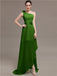 One Shoulder Flowers Bridesmaid Dresses
