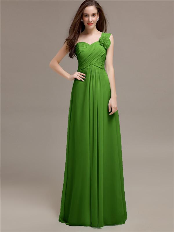Sweetheart Flower Appliques A-line Bridesmaid Dresses