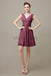 V-neck Sleeveless Chiffon Bridesmaid Dresses