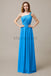 A-line One Shoulder Pleats Bridesmaid Dresses