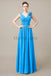 V-Neck Long Chiffon Bridesmaid Dresses