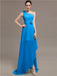 One Shoulder Flowers Bridesmaid Dresses