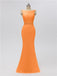 Mermaid Bateau Chiffon Floor Length Bridesmaid Dresses
