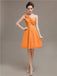 One Shoulder Pleats Bridesmaid Dresses