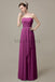 Strapless Pleats Chiffon Bridesmaid Dresses