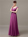 Square Chiffon Floor-Length Bridesmaid Dresses