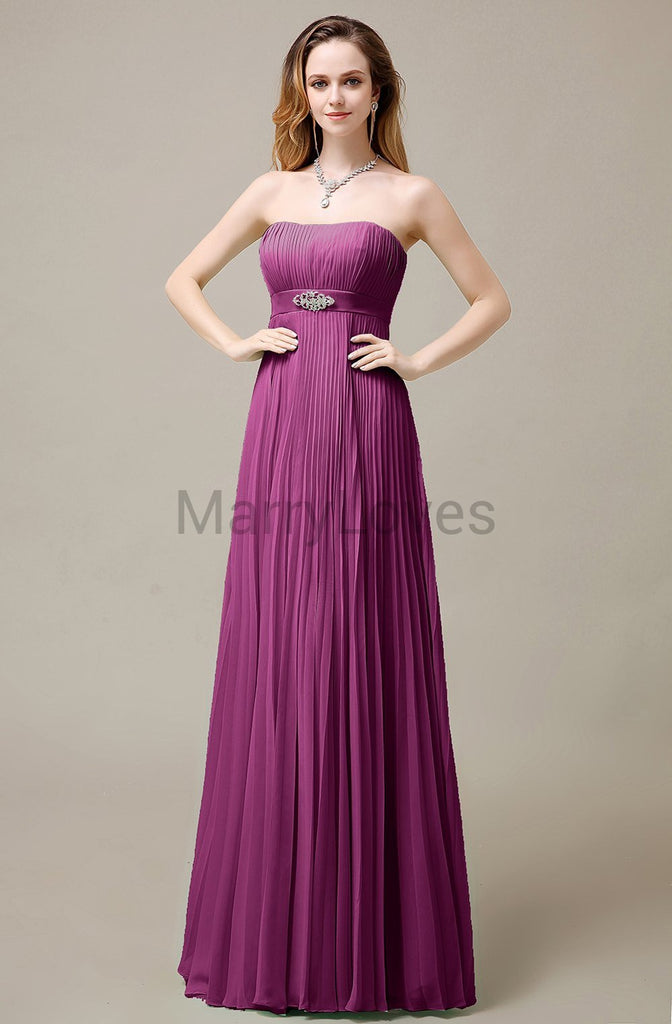 Strapless A-Line Bridesmaid Dresses