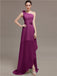 One Shoulder Flowers Bridesmaid Dresses