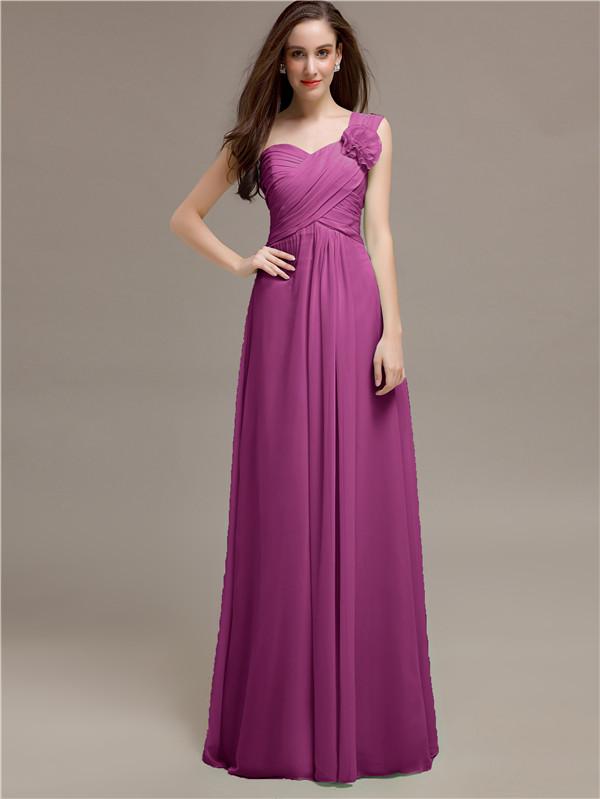 Sweetheart Flower Appliques A-line Bridesmaid Dresses