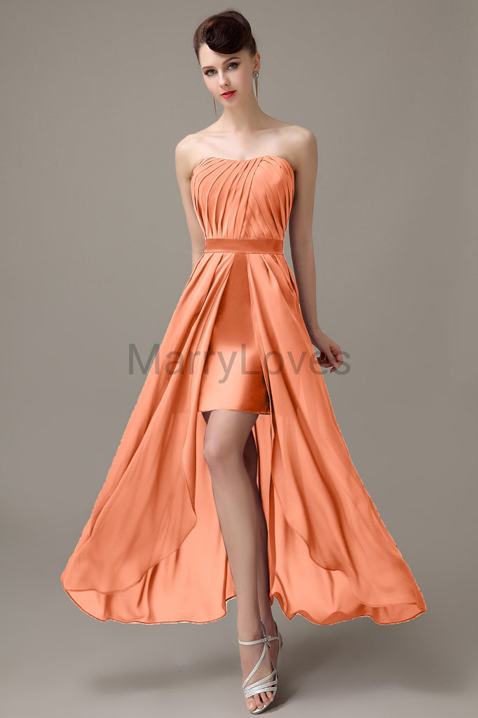Sweetheart Chiffon Floor Length Bridesmaid Dresses