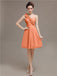 One Shoulder Pleats Bridesmaid Dresses
