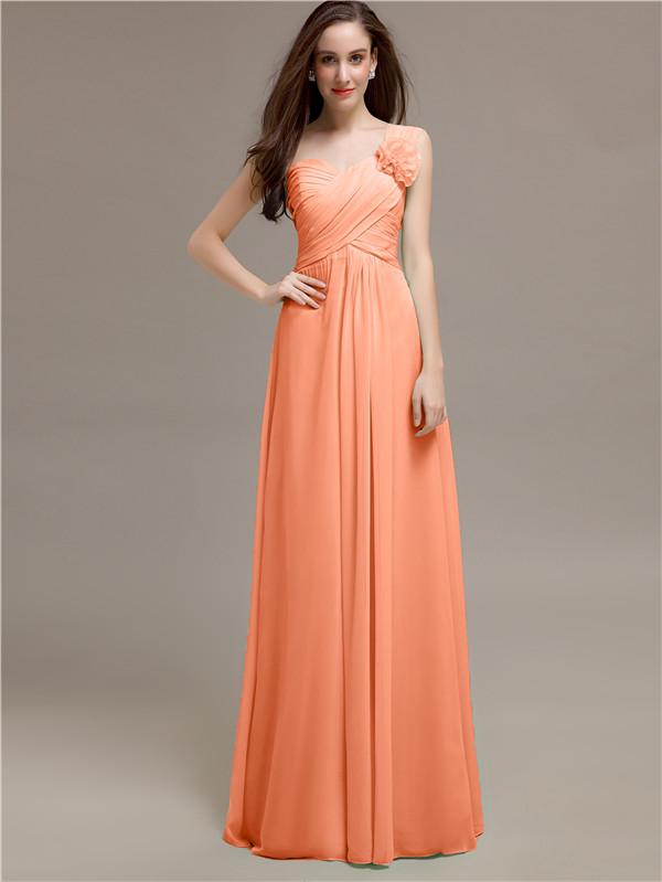 Sweetheart Flower Appliques A-line Bridesmaid Dresses