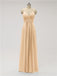 Spaghetti Strap Chiffon Floor Length Bridesmaid Dresses