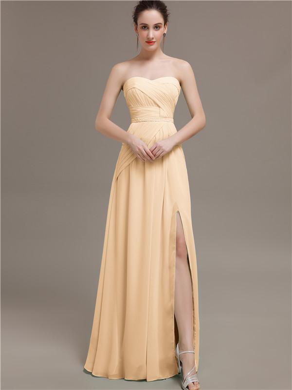 Sweetheart Split Side Bridesmaid Dresses