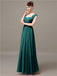 Square Chiffon Floor-Length Bridesmaid Dresses