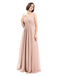 A-line V-neck Sleeveless Chiffon Bridesmaid Dresses