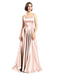 A-line Spaghetti Straps Simple Prom Dresses