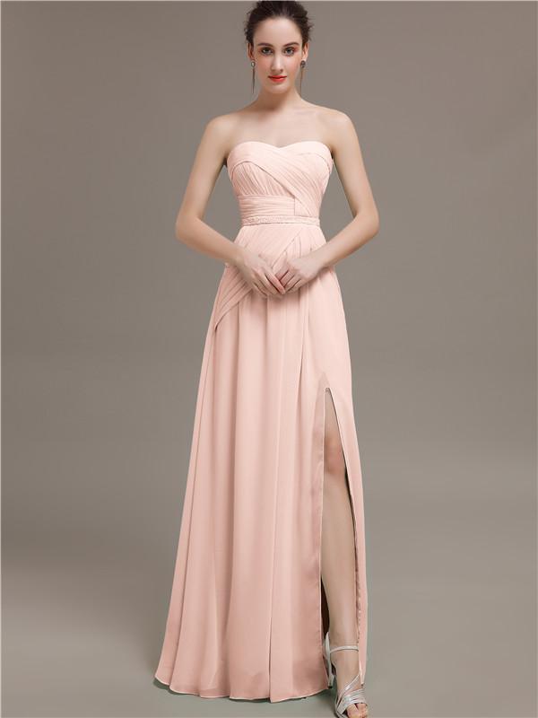 Sweetheart Split Side Bridesmaid Dresses