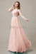 One Shoulder Beading Long Bridesmaid Dress