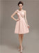 One Shoulder Pleats Bridesmaid Dresses