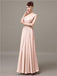 Square Chiffon Floor-Length Bridesmaid Dresses