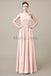 V-Neck Long Chiffon Bridesmaid Dresses