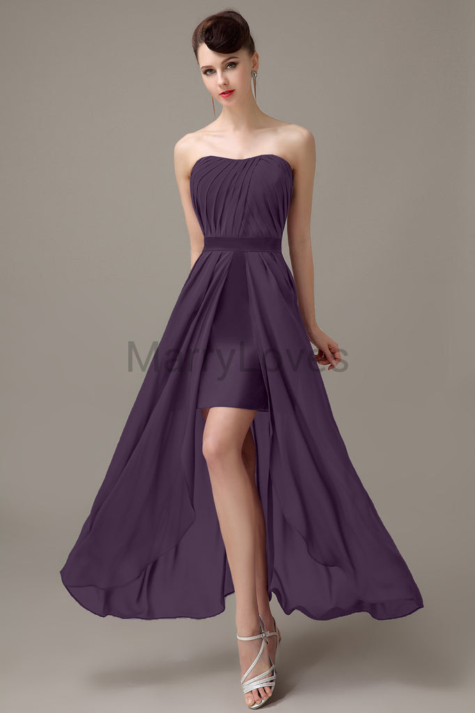 Sweetheart Chiffon Floor Length Bridesmaid Dresses