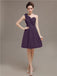 One Shoulder Pleats Bridesmaid Dresses