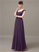 Square Chiffon Floor-Length Bridesmaid Dresses