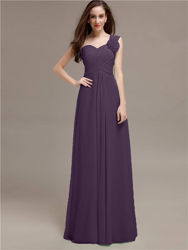 Sweetheart Flower Appliques A-line Bridesmaid Dresses