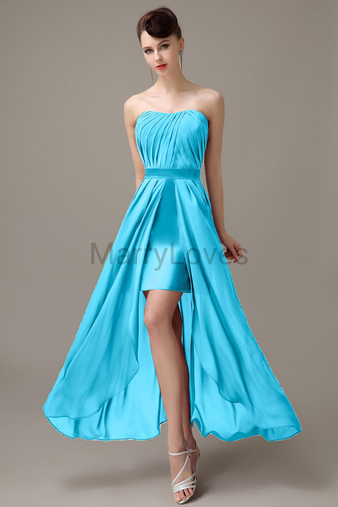 Sweetheart Chiffon Floor Length Bridesmaid Dresses