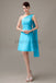 One Shoulder Pleats Bridesmaid Dresses